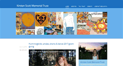 Desktop Screenshot of kirstenscottmemorialtrust.com