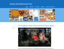 Tablet Screenshot of kirstenscottmemorialtrust.com